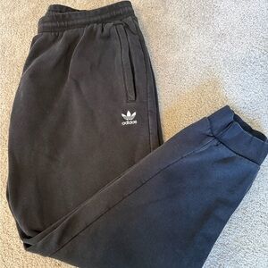 Adidas Men’s Black Trefoil Jogger Sweatpants